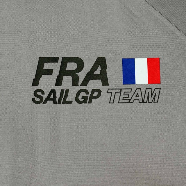 Close up of the France SailGP Team Jacket with the French flag