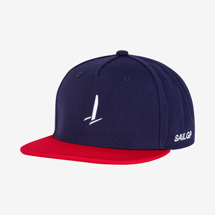 Icon Red, White and Blue 6-Panel Flat Cap