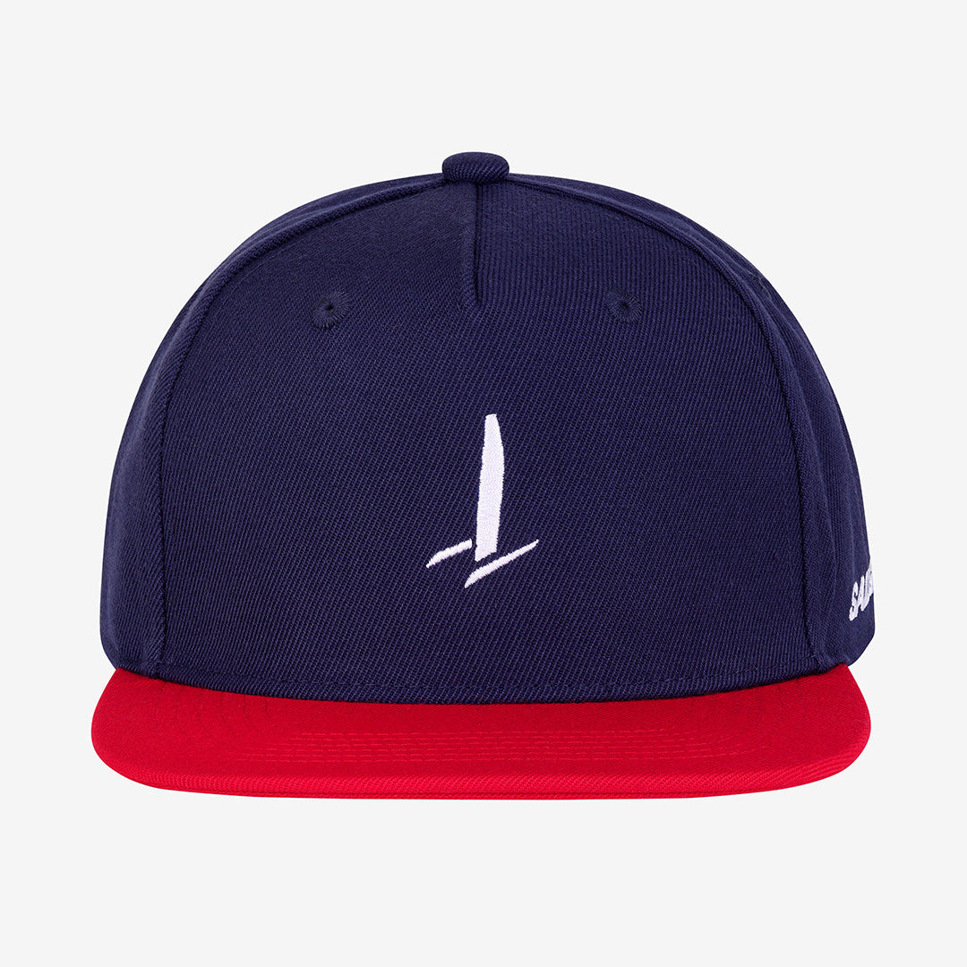 Icon Red, White and Blue 6-Panel Flat Cap