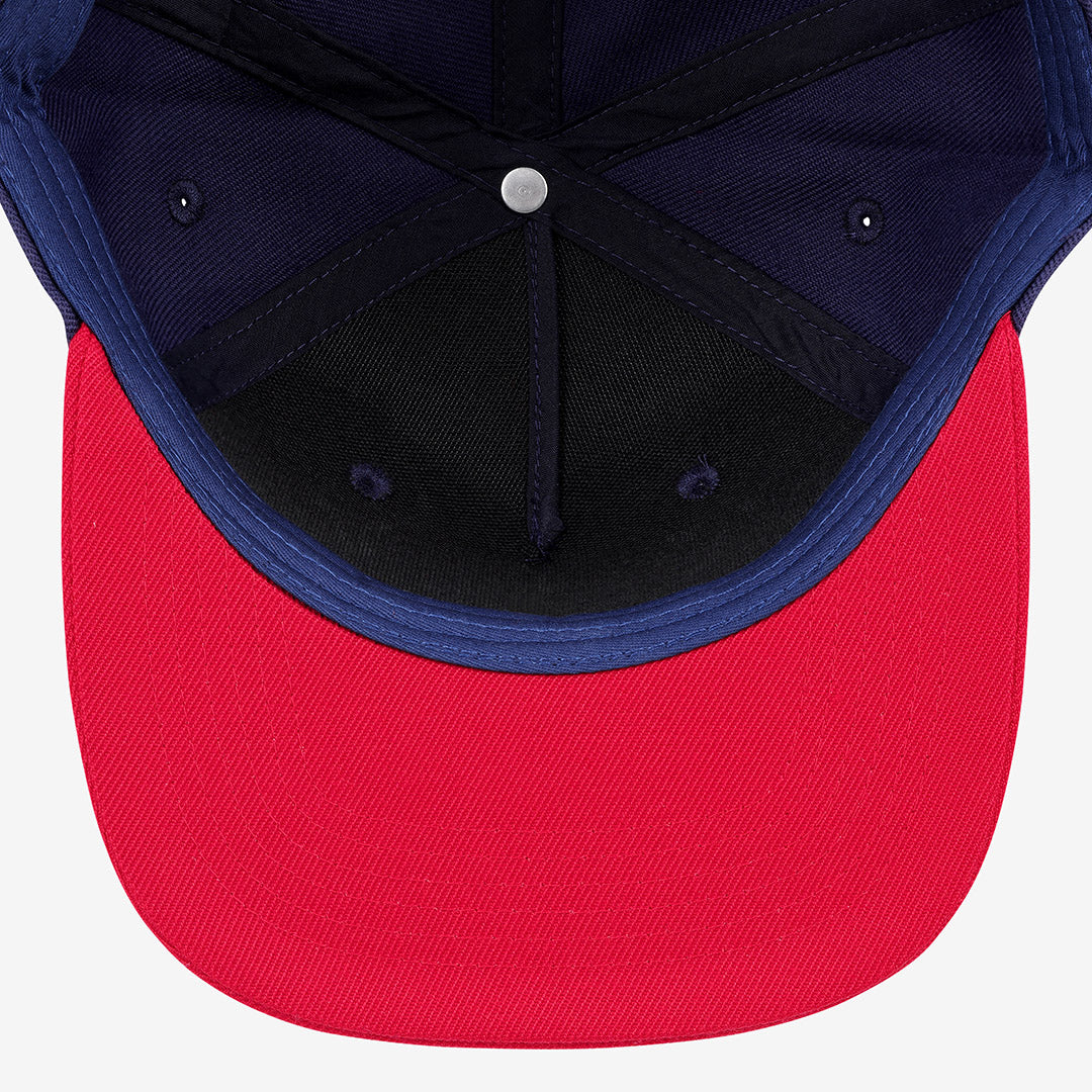 Icon Red, White and Blue 6-Panel Flat Cap