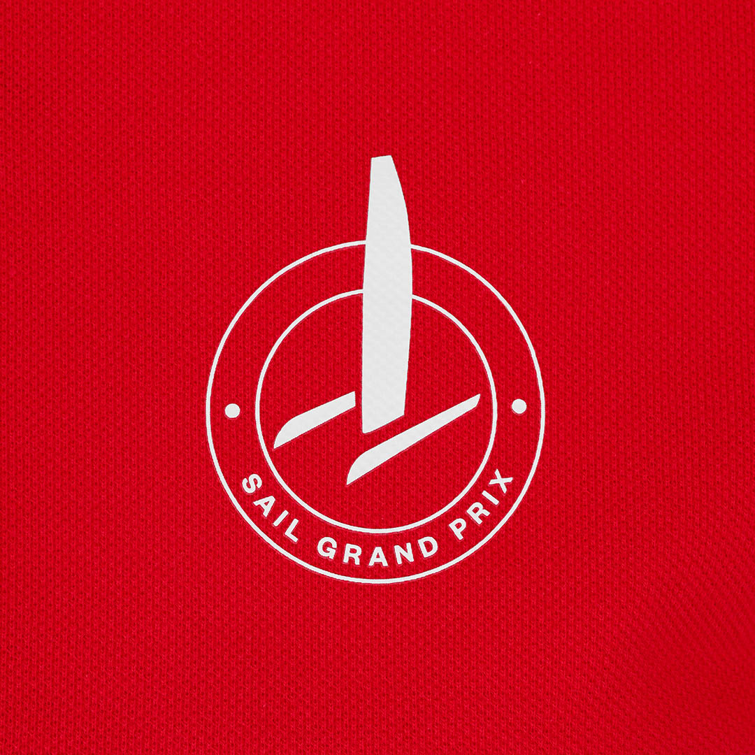 Icon Red, White and Blue Quartered Polo Shirt