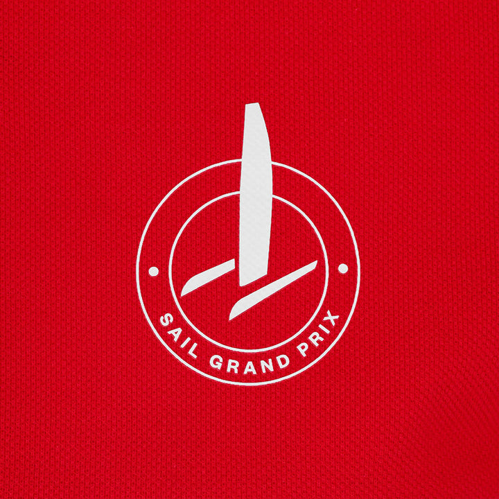 Icon Red, White and Blue Quartered Polo Shirt