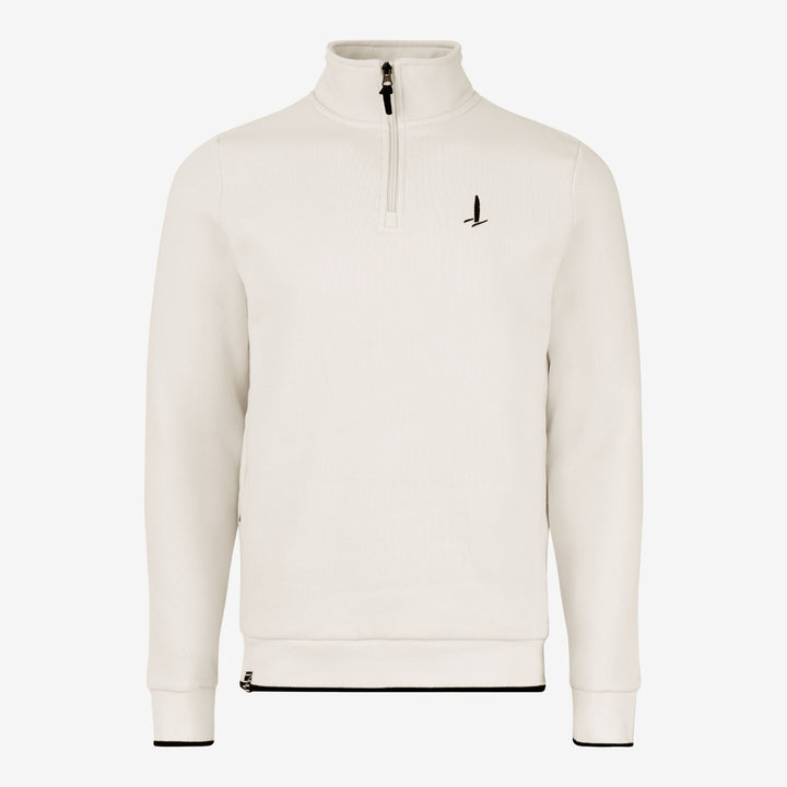 Icon Quarter-Zip Sweatshirt, Cream