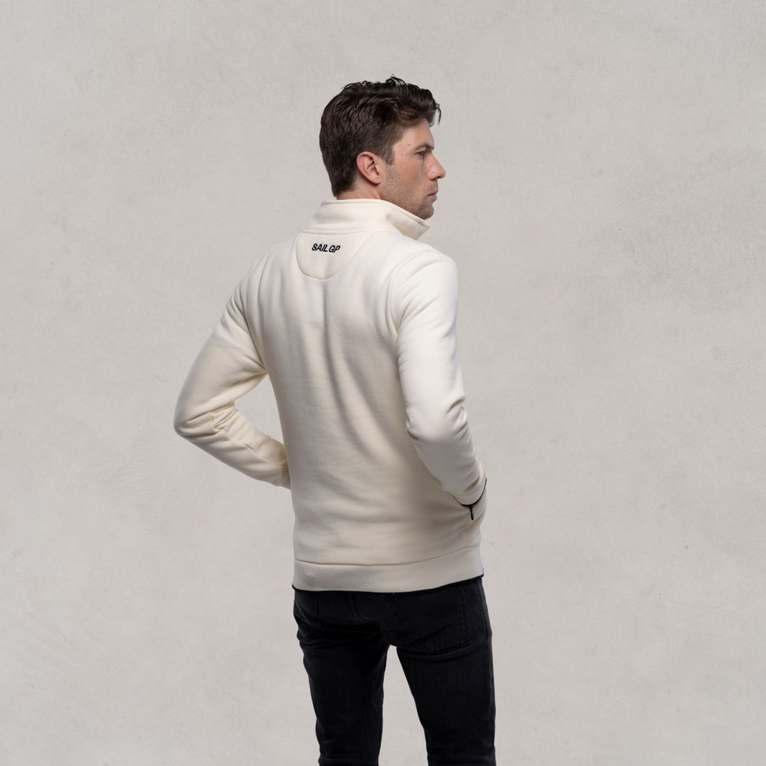 Icon Quarter-Zip Sweatshirt, Cream