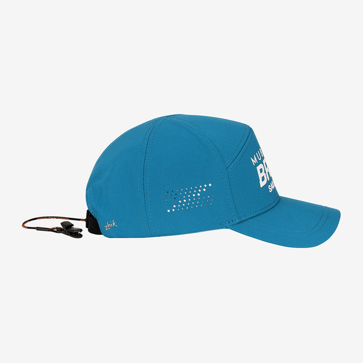 Blue cap on a white background