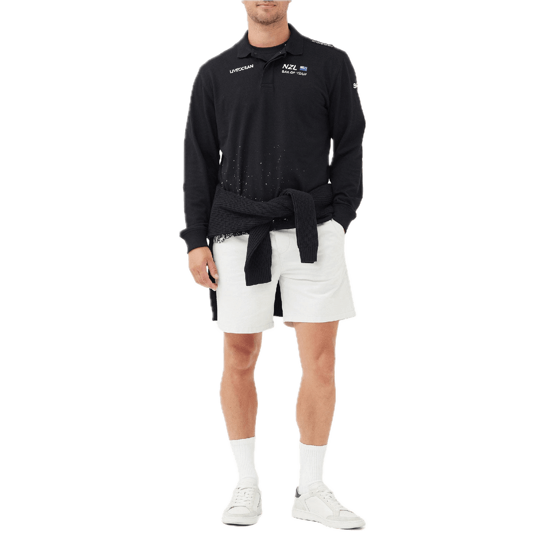 New Zealand SailGP Team Howell Bay Long Sleeve Men's Polo, Season 4