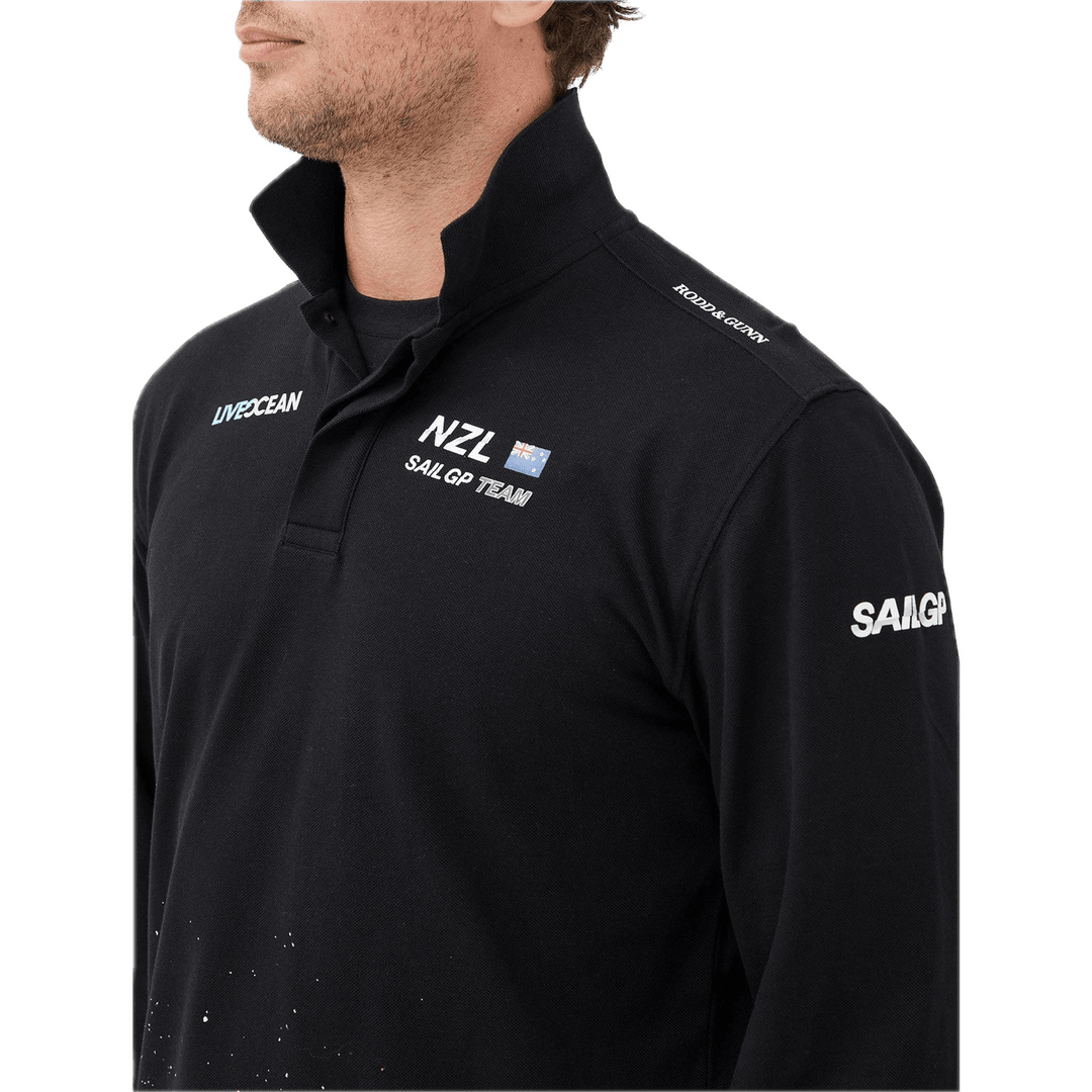 New Zealand SailGP Team Howell Bay Long Sleeve Men's Polo, Season 4