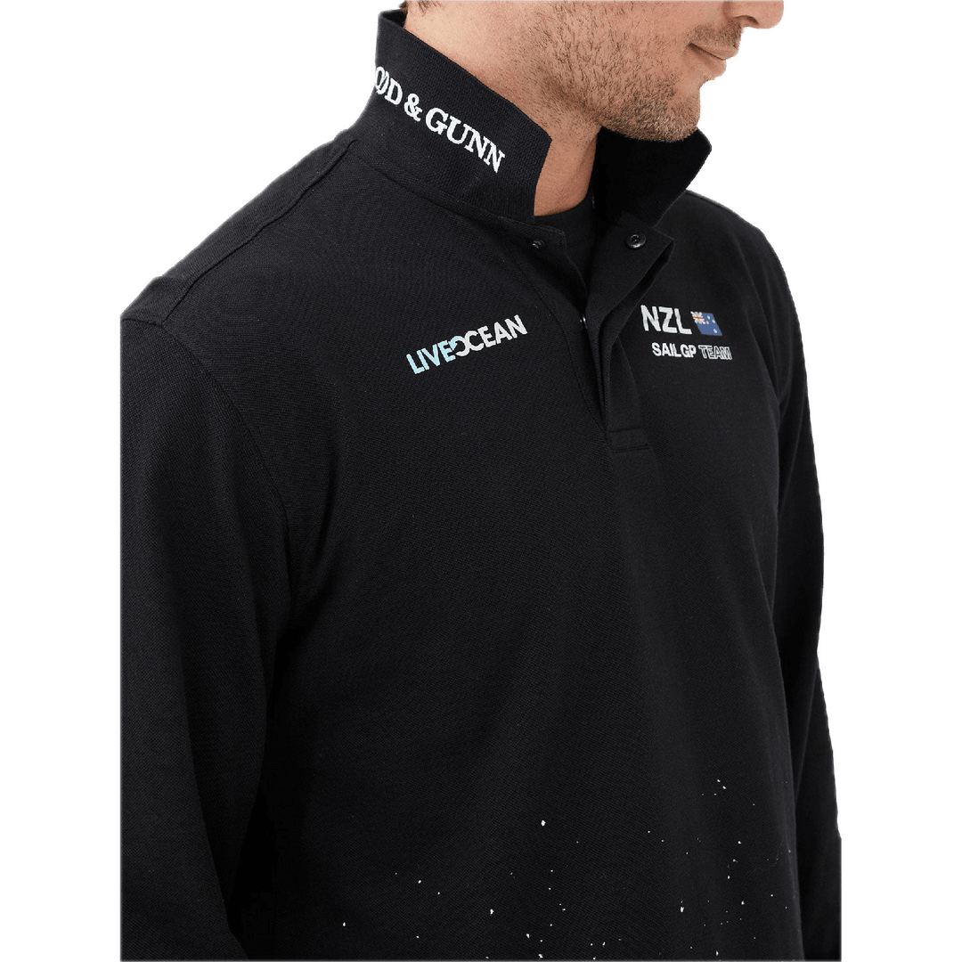 New Zealand SailGP Team Howell Bay Long Sleeve Men's Polo, Season 4