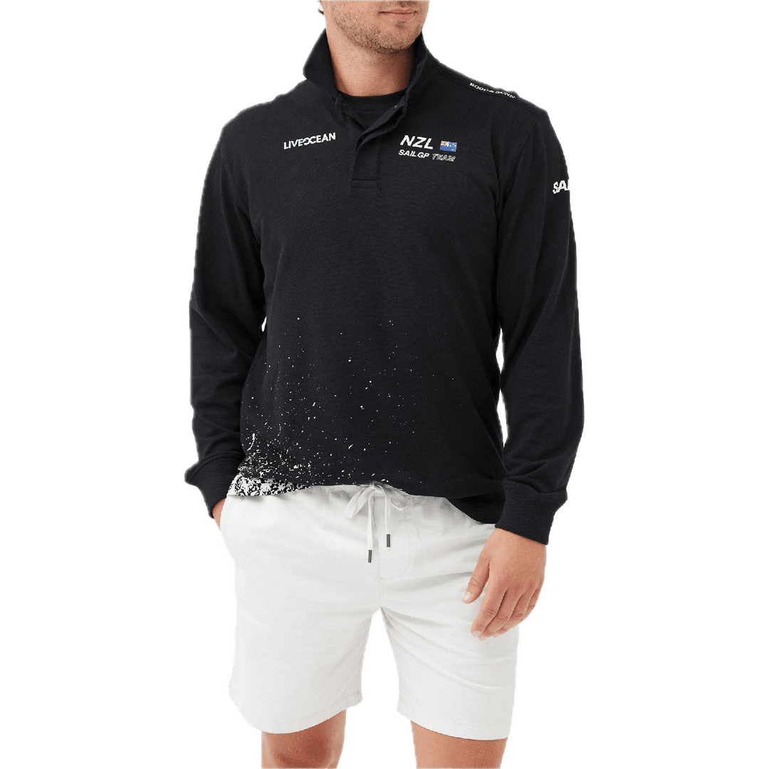 New Zealand SailGP Team Howell Bay Long Sleeve Men's Polo, Season 4
