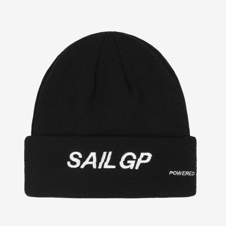 Waffle Knit Beanie, Black