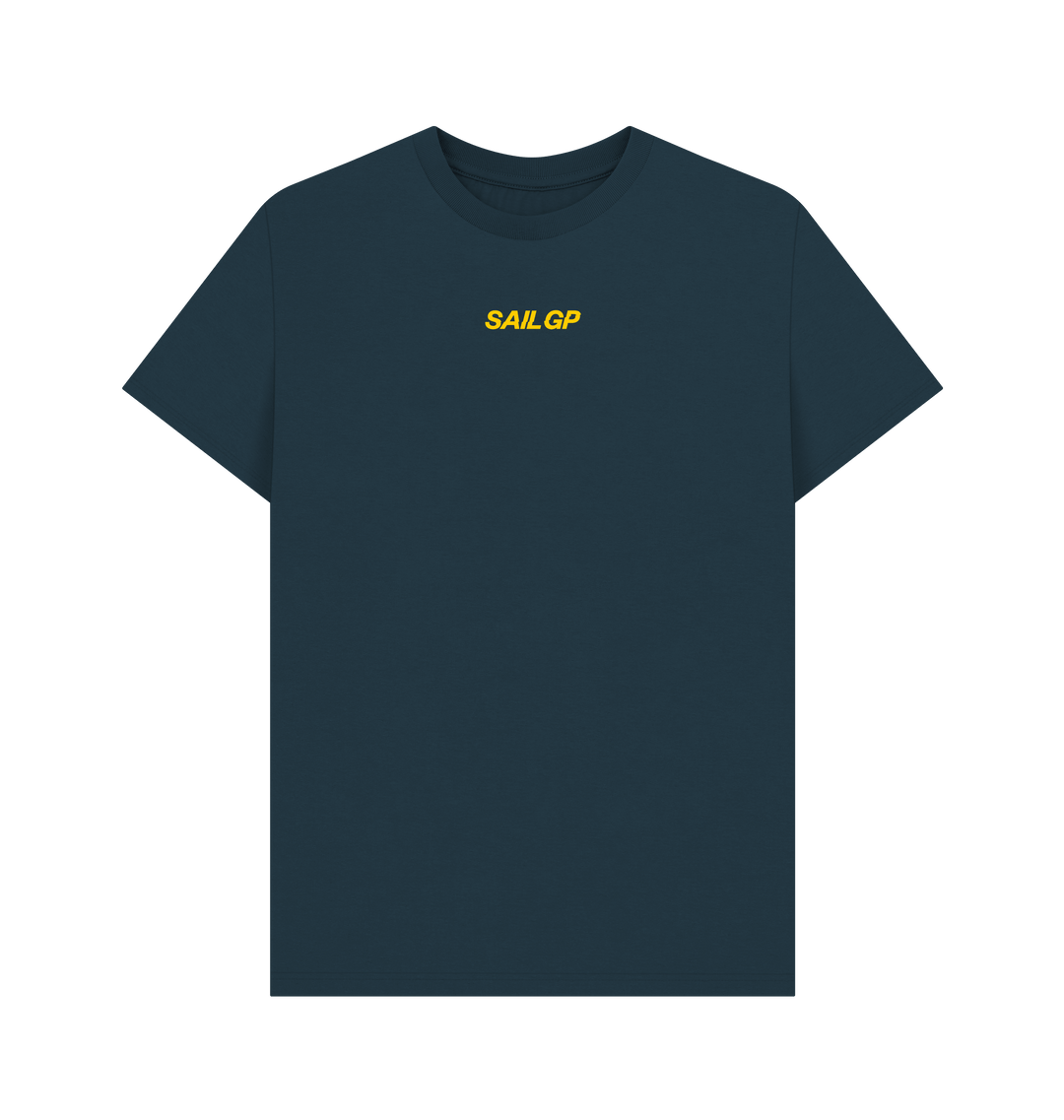 Denim Blue Printed T-shirt Front