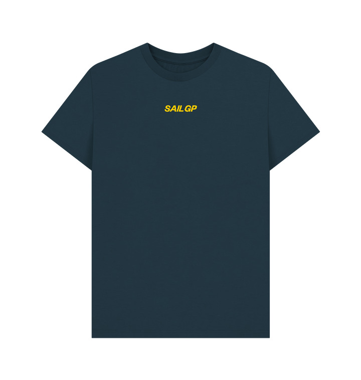 Denim Blue Printed T-shirt Front