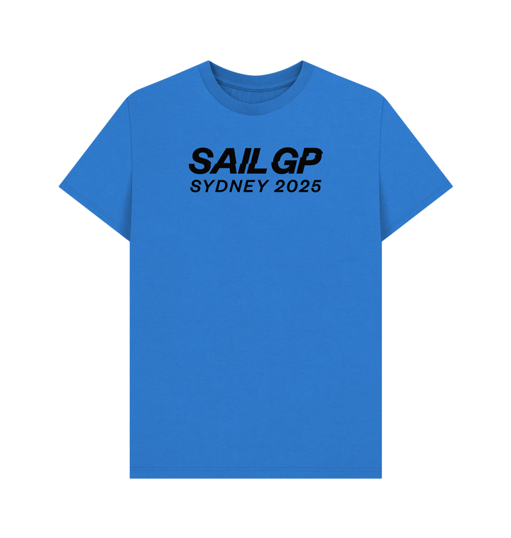 Bright Blue Printed T-shirt Front