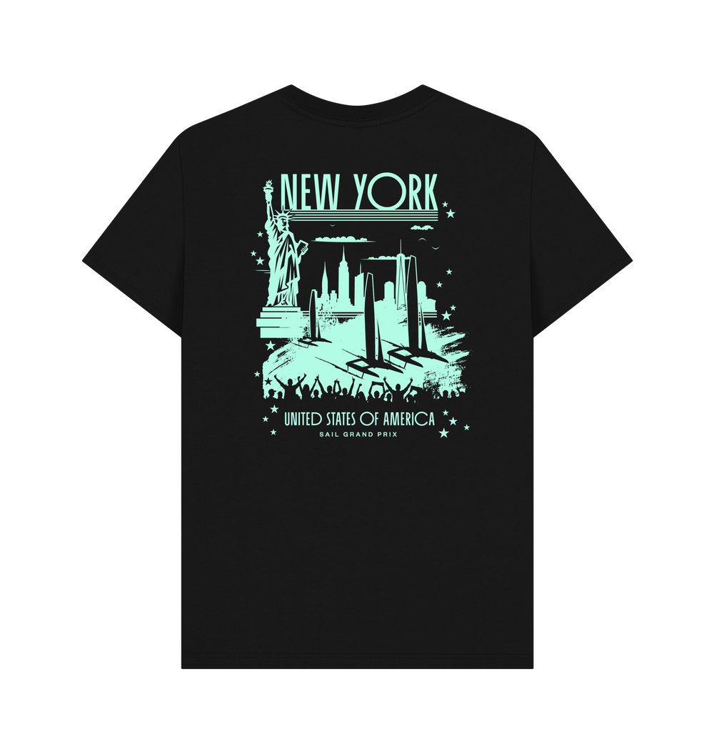 Black Printed T-shirt Back