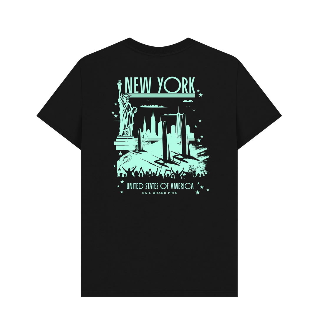 Black Printed T-shirt Back