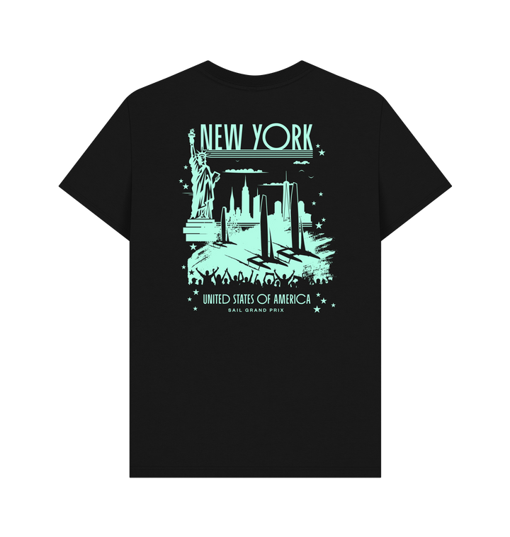 Black Printed T-shirt Back