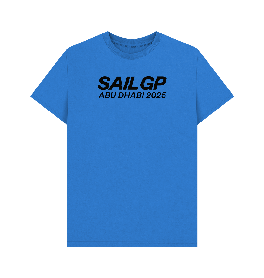 Bright Blue Printed T-shirt Front