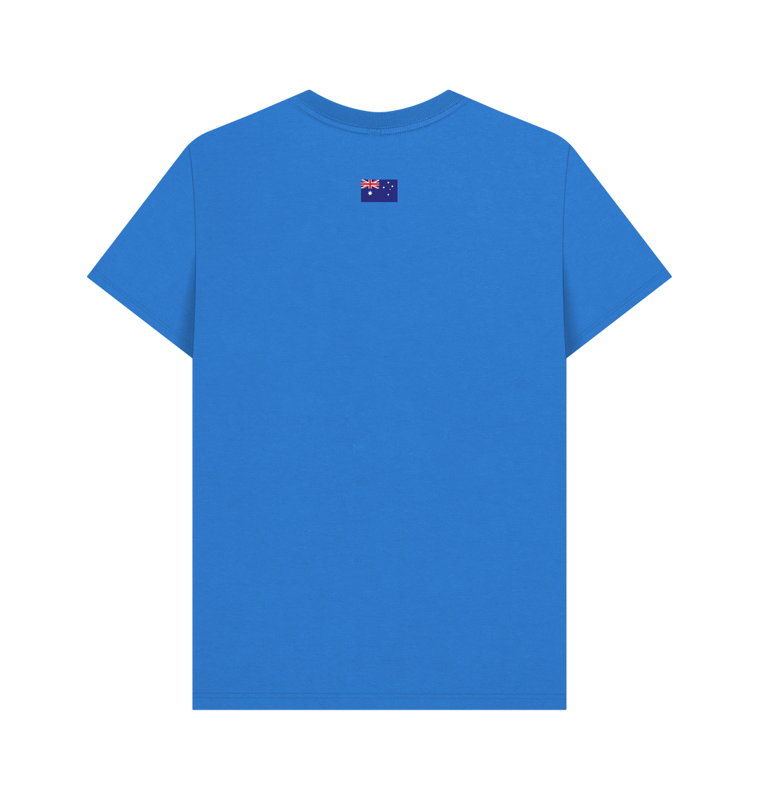 Bright Blue Printed T-shirt Back