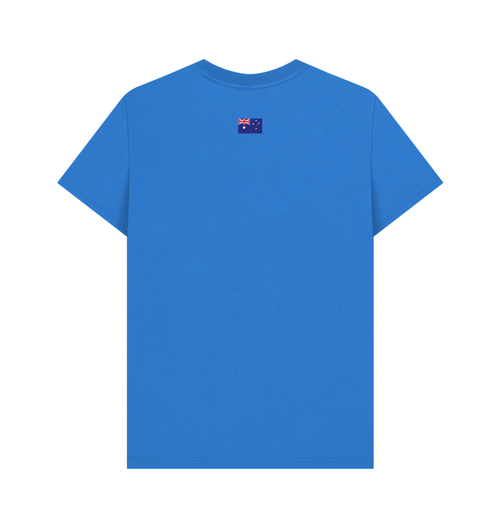 Bright Blue Printed T-shirt Back