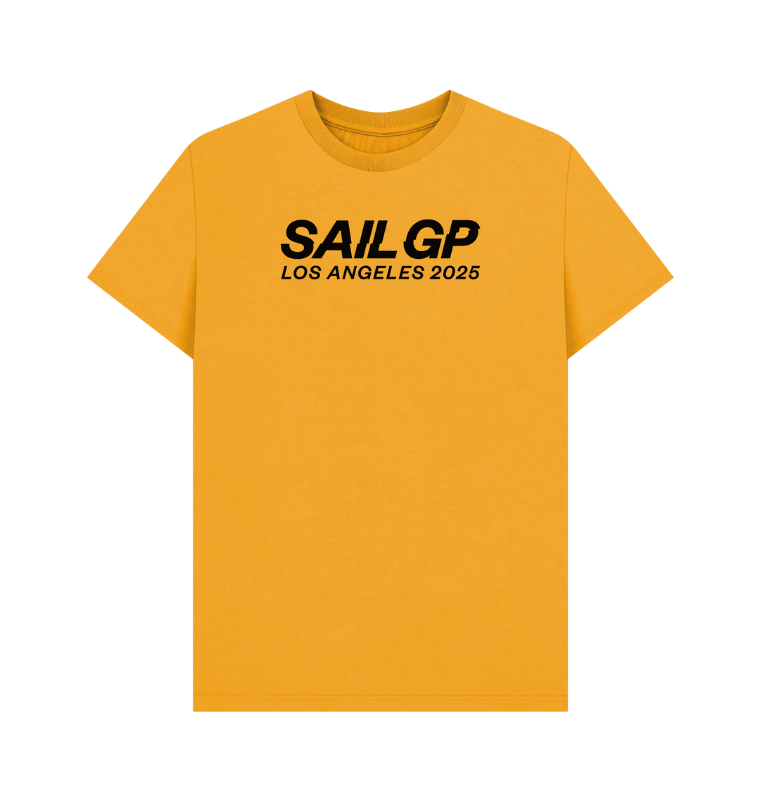 Mustard Printed T-shirt Front