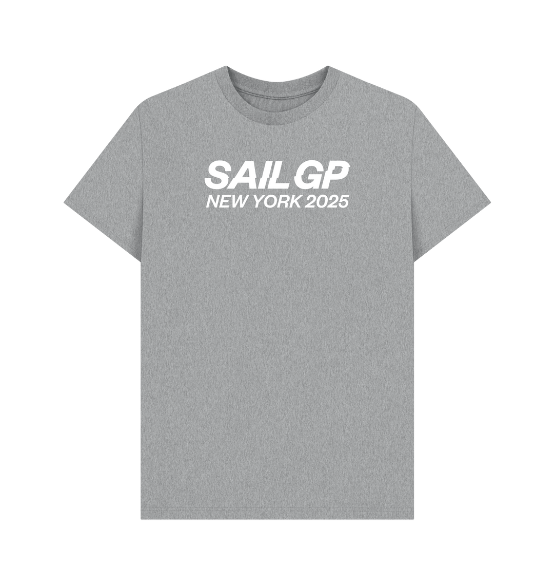 Athletic Grey Printed T-shirt Front