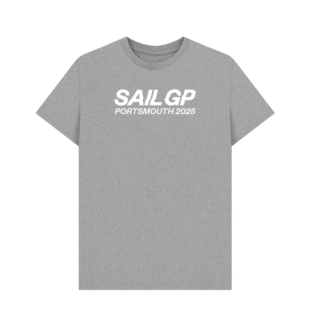 Athletic Grey Printed T-shirt Front