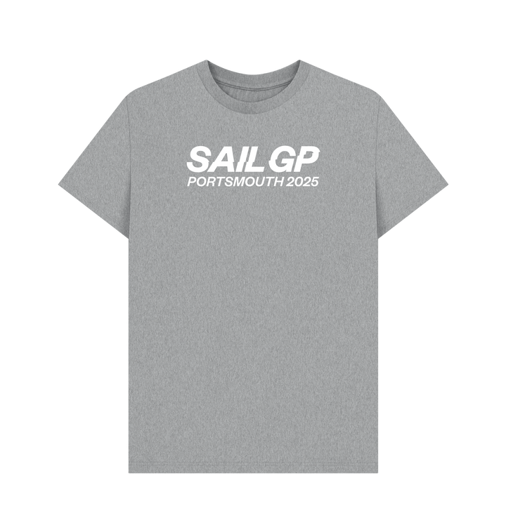 Athletic Grey Printed T-shirt Front