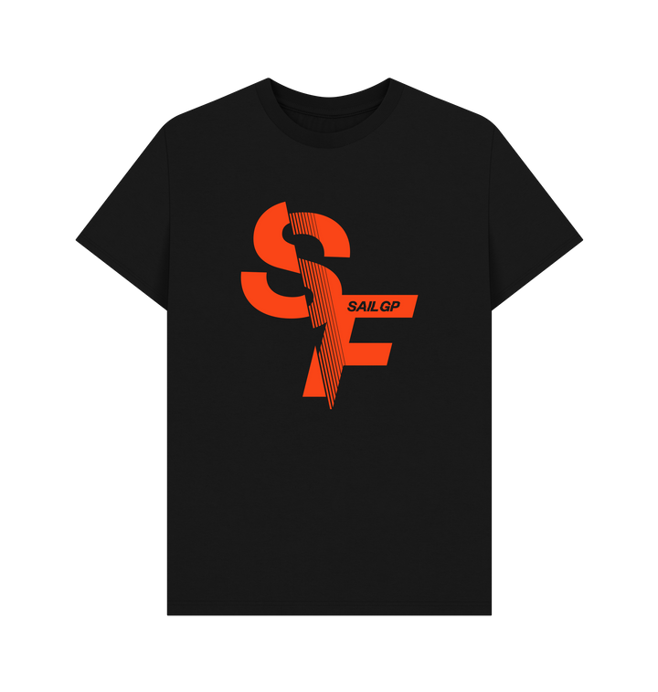 Black Printed T-shirt Front