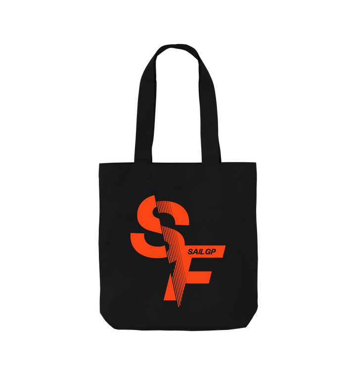 Black Printed Bag Front