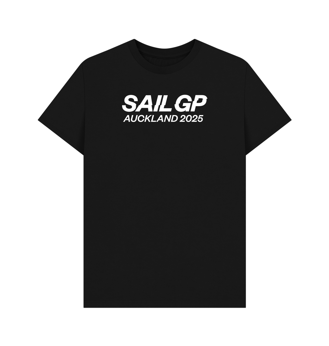 Black Printed T-shirt Front