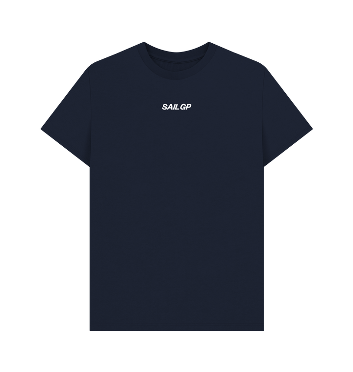 Navy Blue Printed T-shirt Front