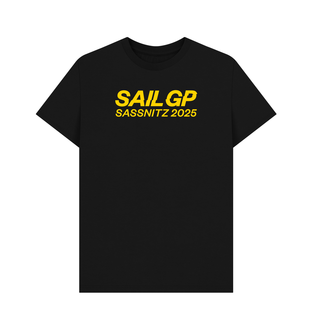 Black Printed T-shirt Front