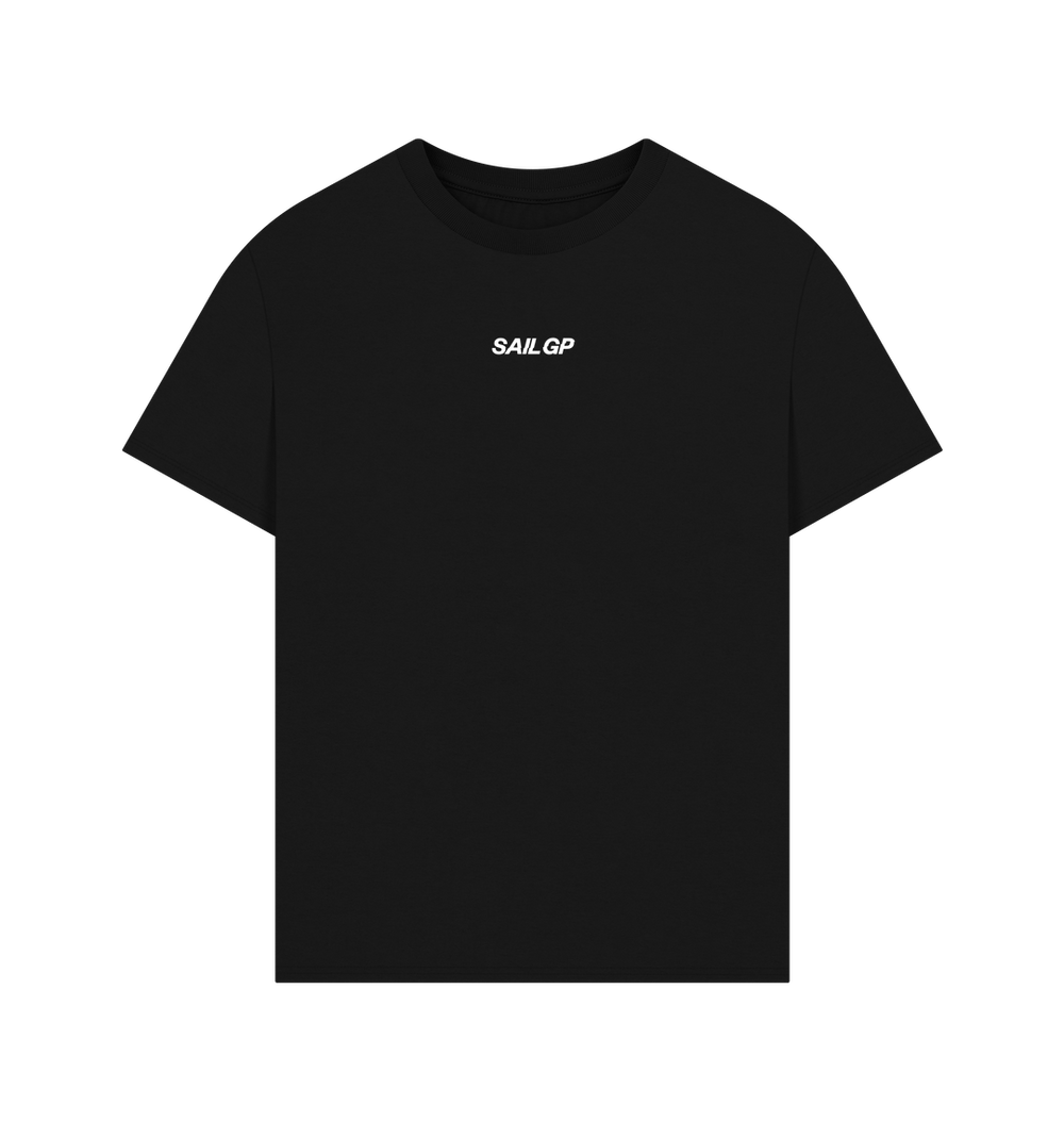 Black Printed T-shirt Front