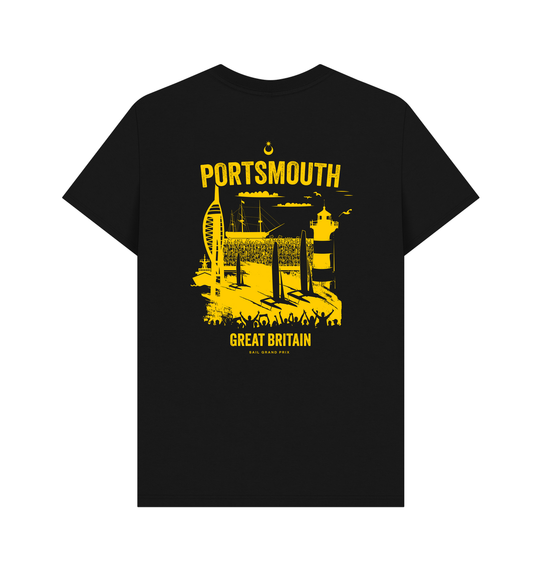Black Printed T-shirt Back