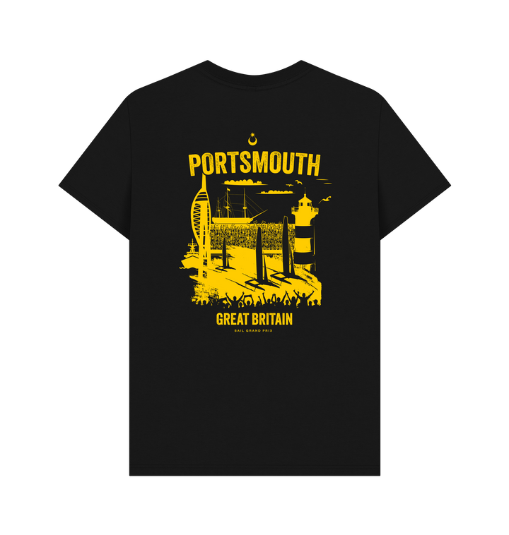 Black Printed T-shirt Back