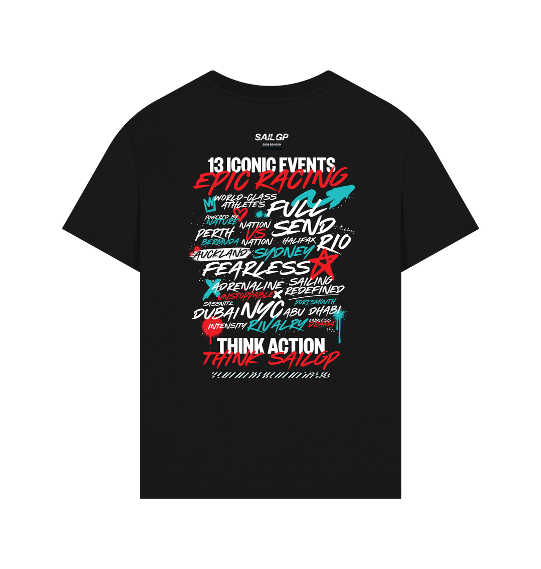 Black Printed T-shirt Back