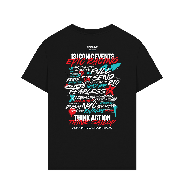 Black Printed T-shirt Back
